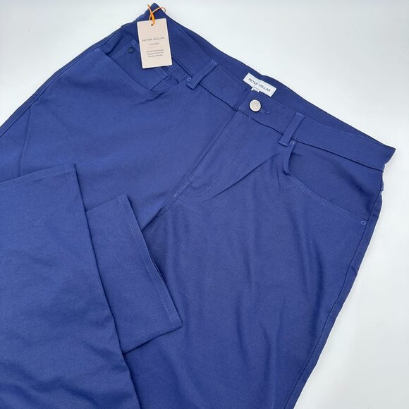 Peter Millar Men's eb66 Performance Five-Pocket Golf Pant, Size W35 x L30, Navy - Picture 1 of 15